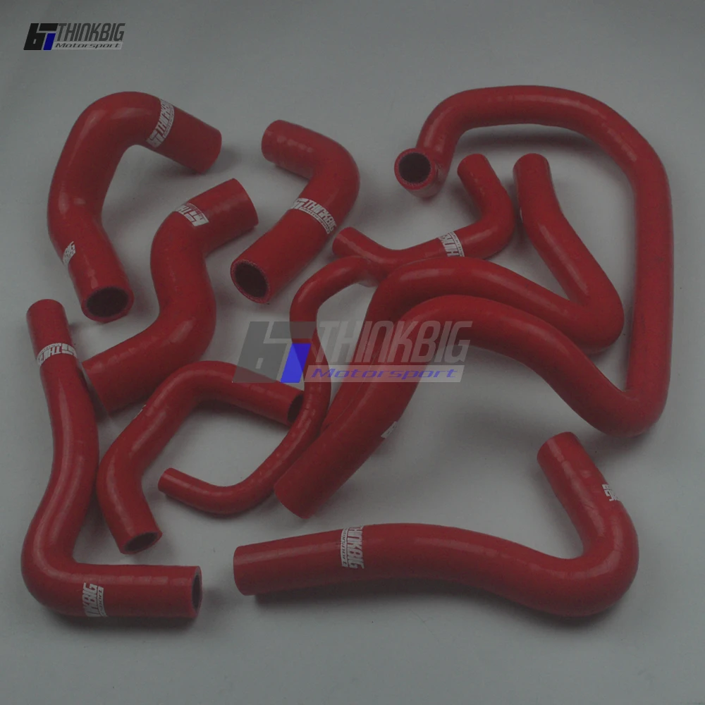 Silicone Radiator Hose Kit For 1992-2003 Nissan Micra/March K11 1.3L CG13DE 4AT Automatic (10pcs)