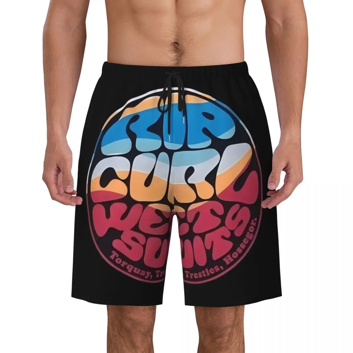 R-Rips C-Curls Wet Suits Board Shorts Men Fashion Beach Shorts Briefs Surf Quick Dry Swimming Trunks