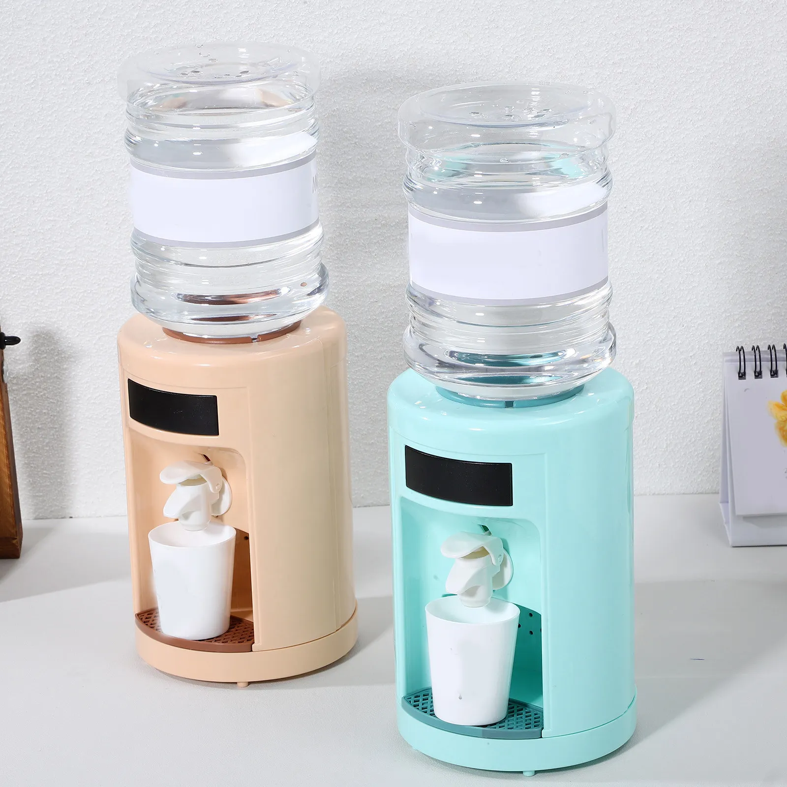 2pcs-mini-water-dispenser-realistic-small-kitchen-playtime-set-for-kids-pretend-play-and-hand-eye-coordination-development