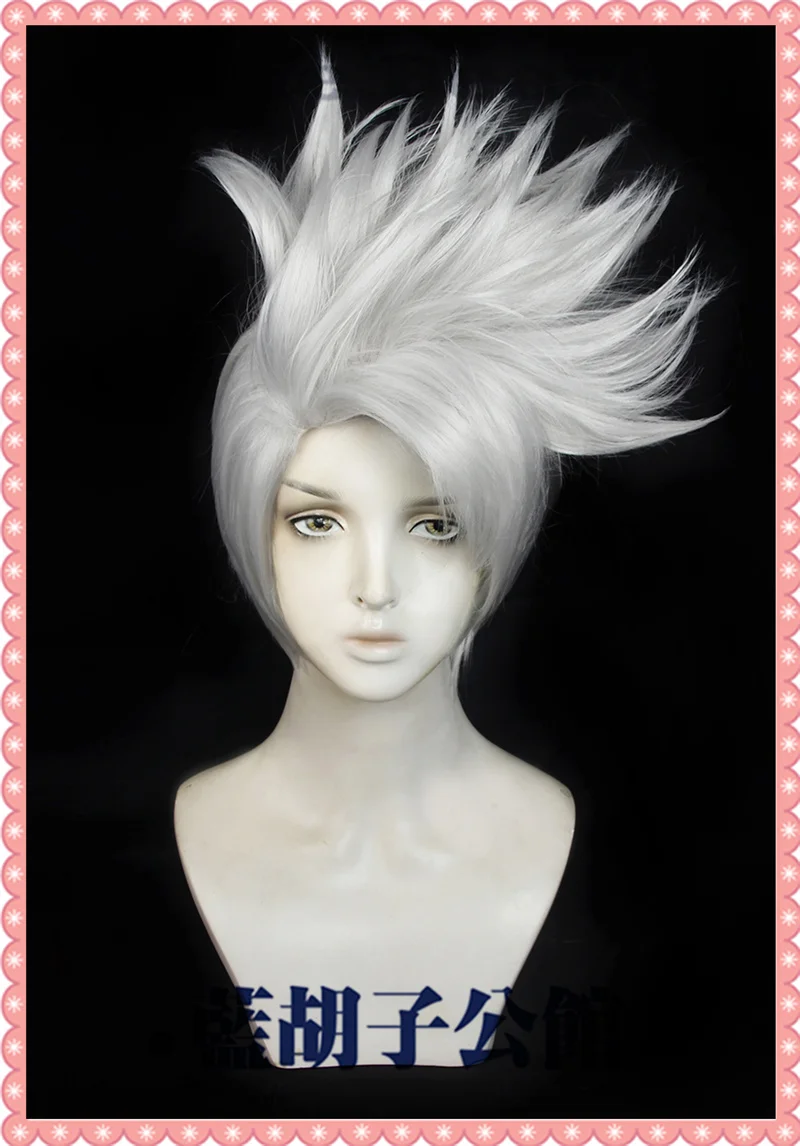 Anime Hatake Kakashi Cosplay Wig Short Silver Grey Heat Resistant Hair Cosplay Costume Wig view 2