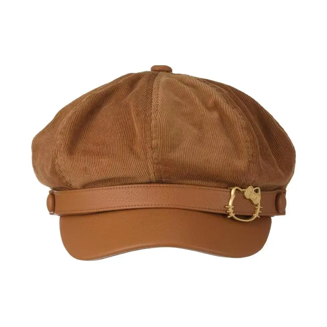 

Винтажная клетчатая кепка Sanrio Hello Kitty для газетчика - регулируемая милая бейсболка для женщин и девочек, модный аксессуар в стиле ретро 80-х годов