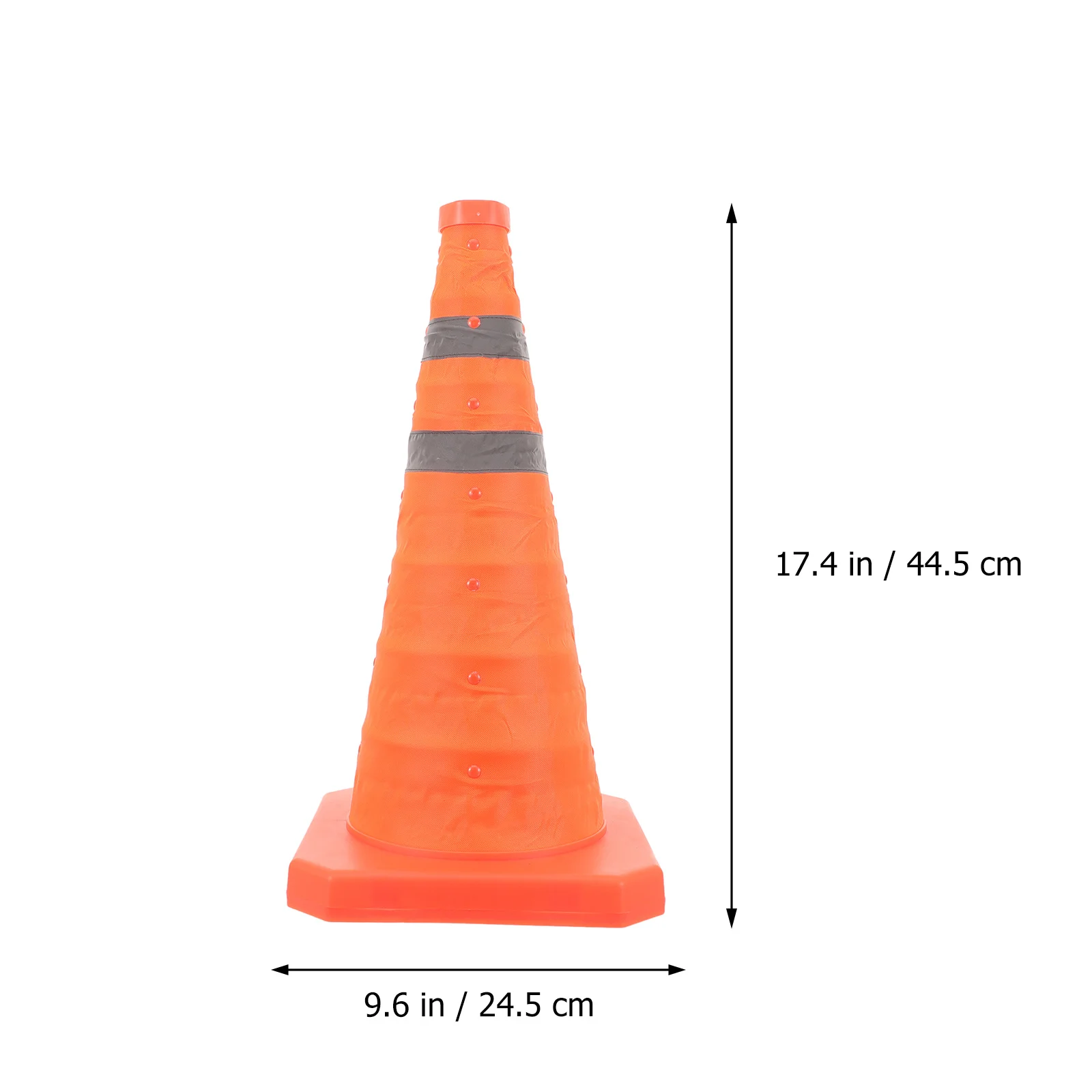 Traffic Cone Orange Safety Cones For Parking Lots Road Construction Emergency Durable Foldable Base Multi