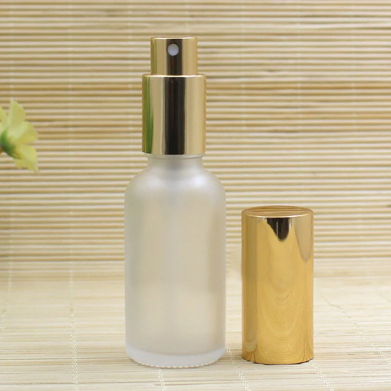 5ml10ml15ml20ml30ml50ml100ml frosted glass bottle lotion sprayer essential oil sample toner moisture  emulsion cosmetic packing