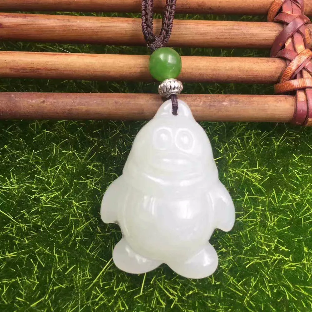 New Style Exquisite Hetian Jade Penguins  Pendant DIY Jewelry 21*33mm