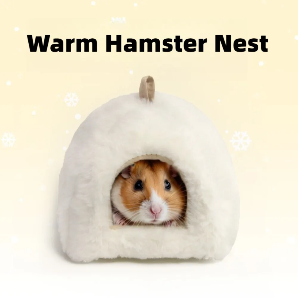 Hamster Nest Haustier Winter Plüsch Versteck Haus Goldener Bär Hamster Kaninchen Haustier Haus Schlafen Nest Kleine Haustier Baumwolle Nest Haustier Bett