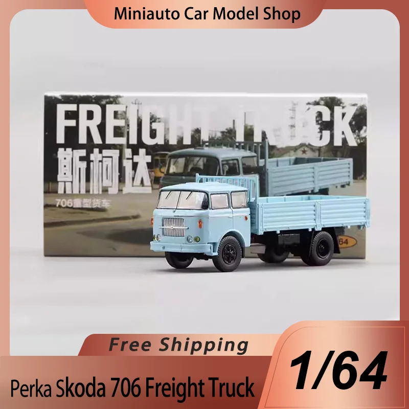 

New In Stock Perka 1:64 Skoda 706 Freight Truck Car Simulation Alloy Miniature Die-Casting Car Truck Model Gifts Kid Toys