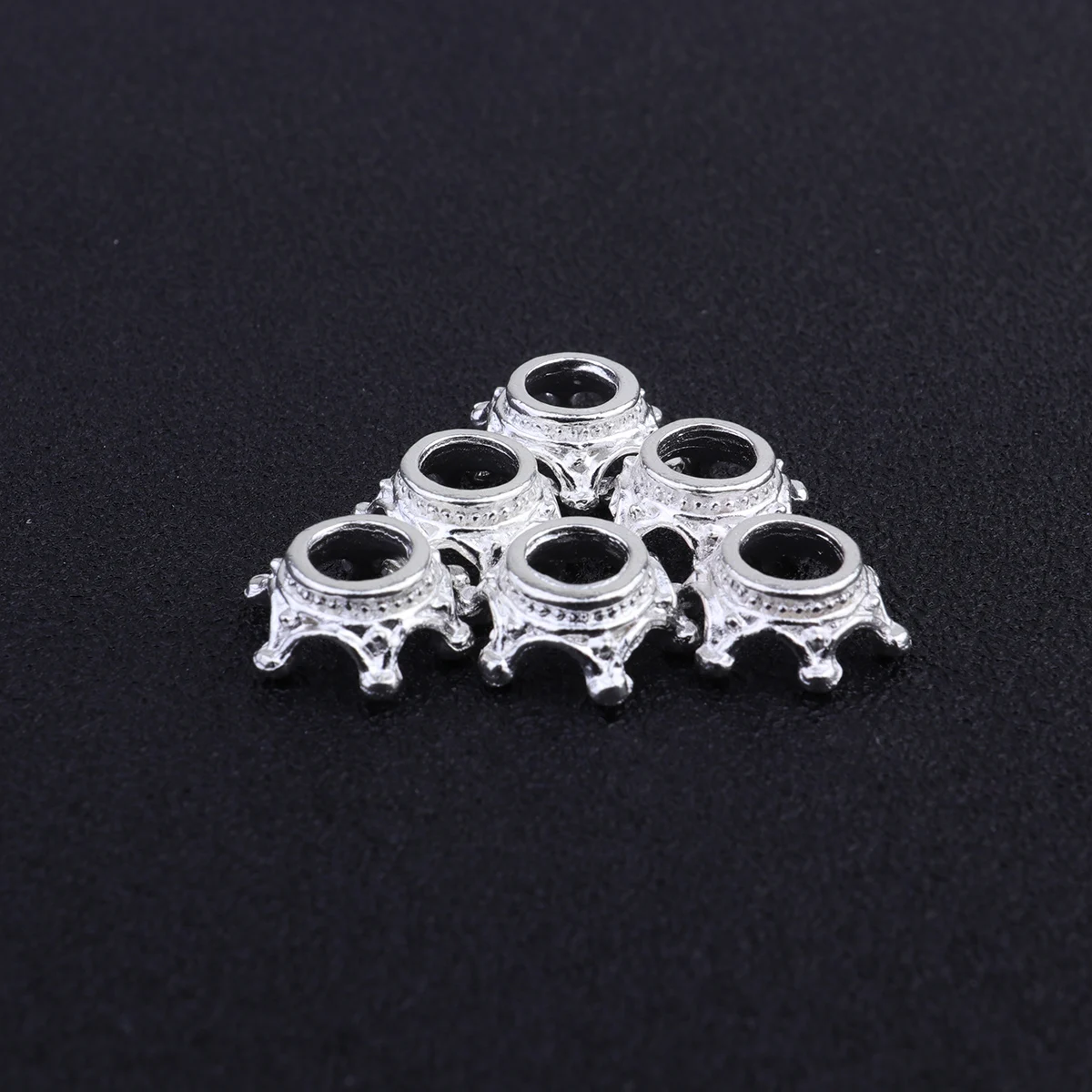 

3 Pcs Mini Crown Handmade Accessories for Jewelry and Bags in Premium Alloy with Beautiful Detail