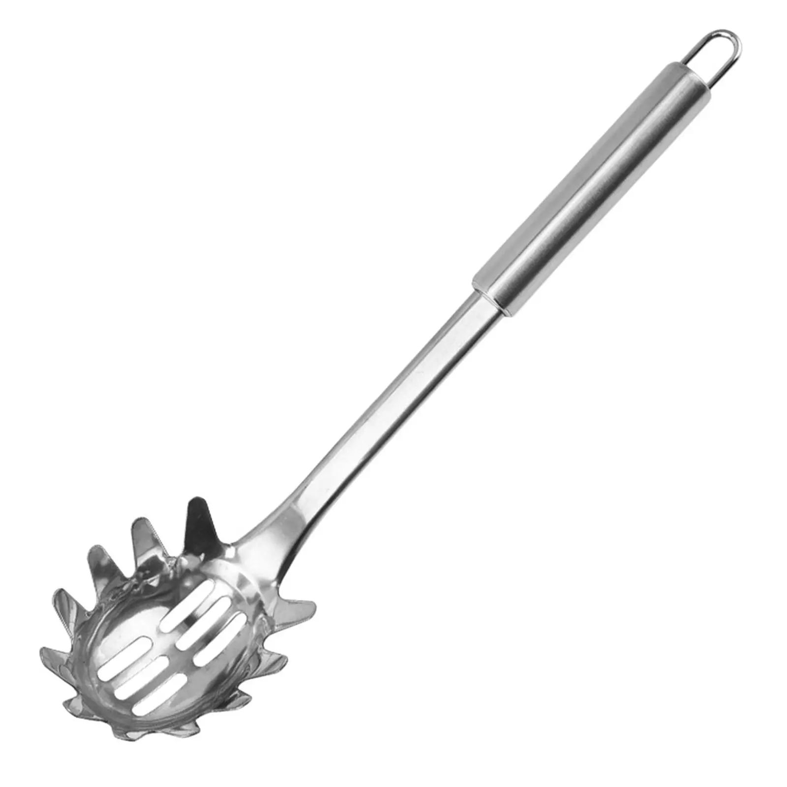 Professional Stainless Steel Spaghetti Spoon Pasta Server Noodle Colander Scoop with Teeth for Home Restaurant Multi Use Kitchen