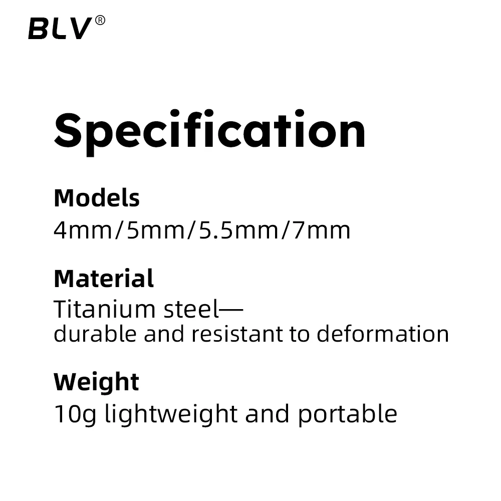 BLV® 1PC Mini Cross-Head Socket Wrench Four Size 4mm 5mm 5.5mm 7mm Lightweight Titanium Steel for M3 M4 M5 M6 V5 V6 Nozzle