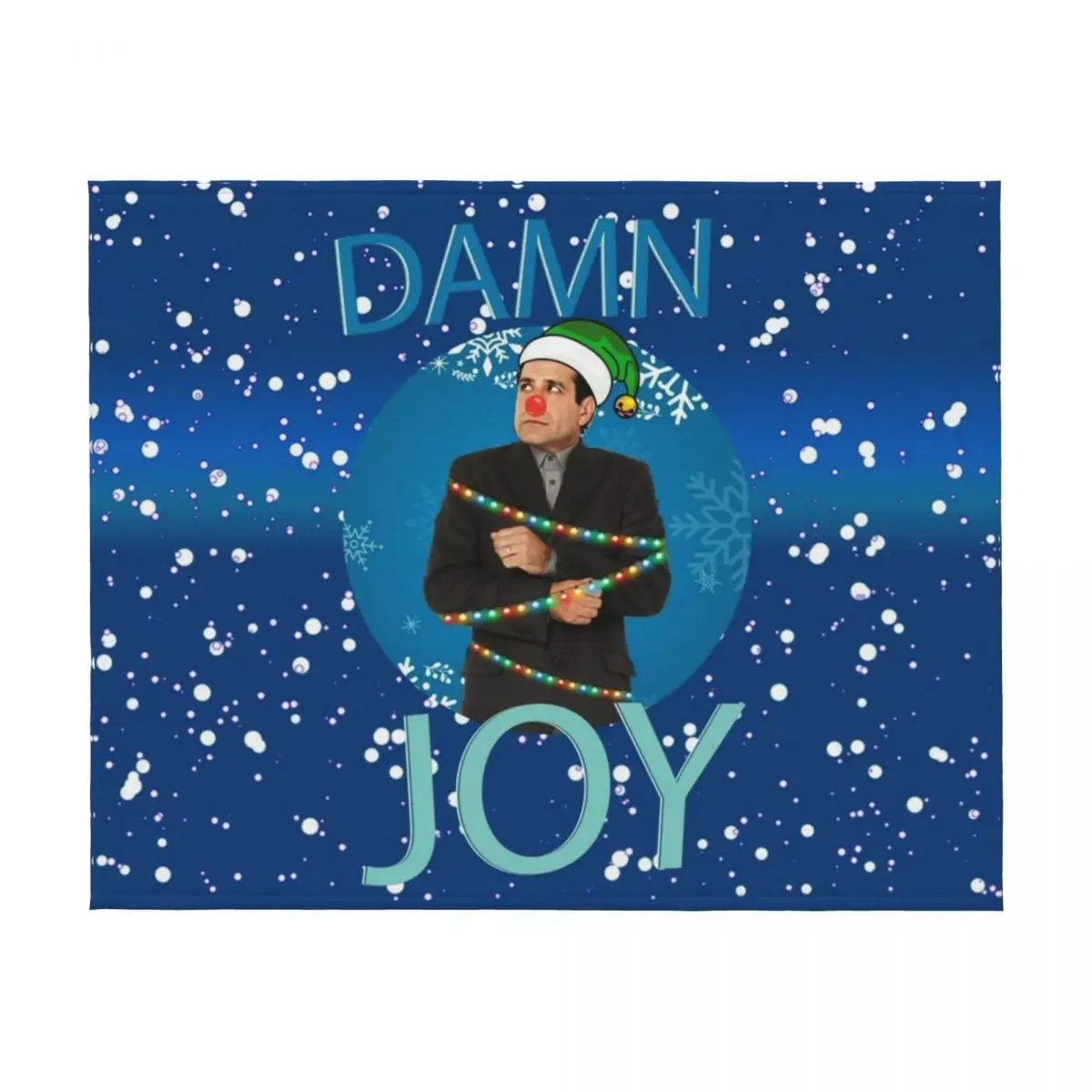 بطانية رمي عيد الميلاد من أدريان مونك، سرير مزخرف كبير جدًا، بطانيات كبيرة عصرية