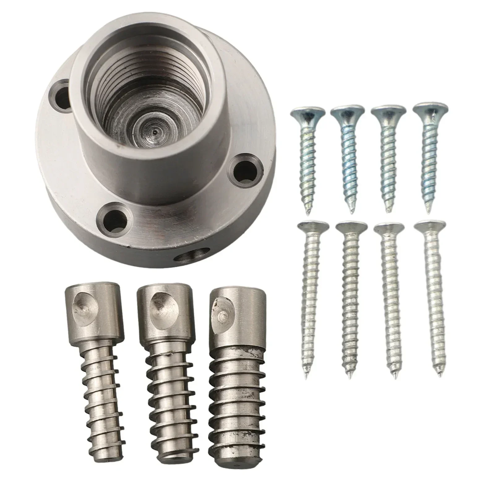 

1set 2Inch Woodworking Lathe Faceplate Screwchuck 1Inch X 8TPI Threaded Chuck Sivler 52mm Steel Machinery Accessories