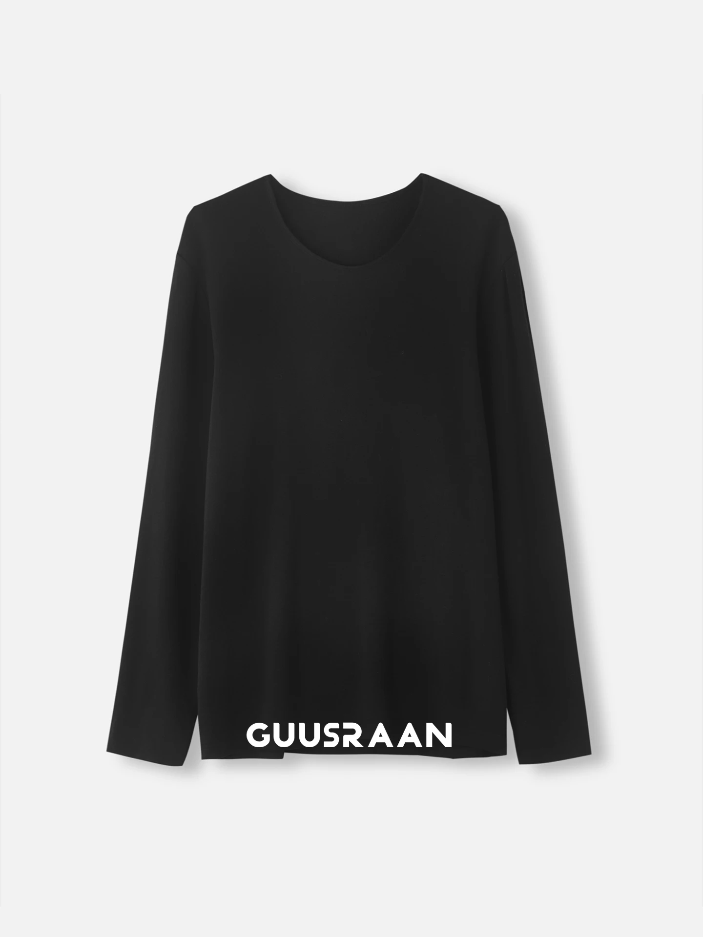 

Мужская теплая термофутболка с длинным рукавом и круглым вырезом, осенняя/зимняя одежда, комфортная посадка