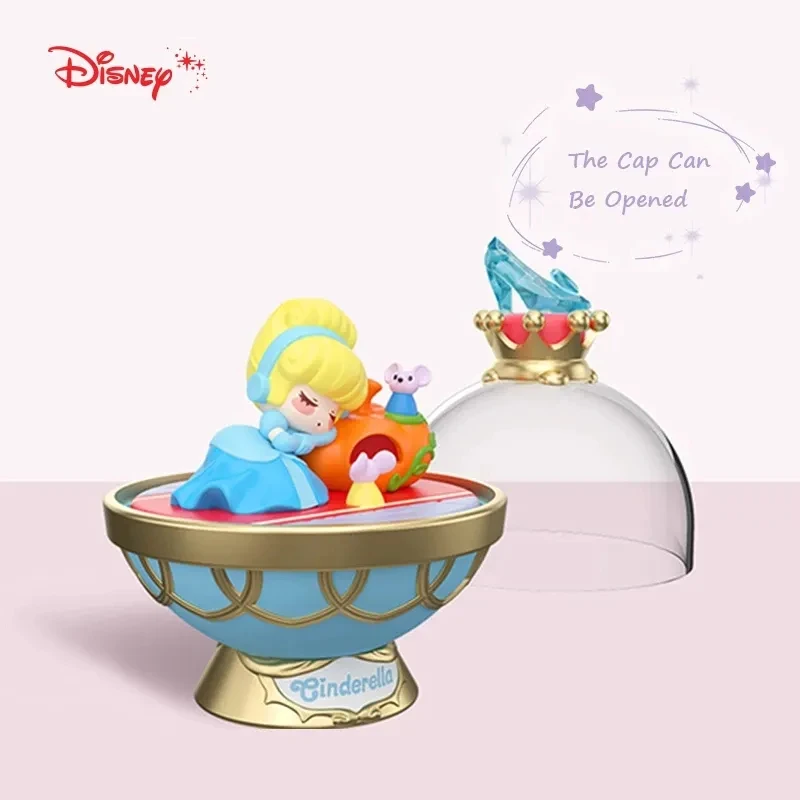 Disney Princess Crystal Ball 52TOYS Action Figure Toys Dolls Cinderella Mulan Jasmine Rapunzel Ariel Snow White Gift for Girls