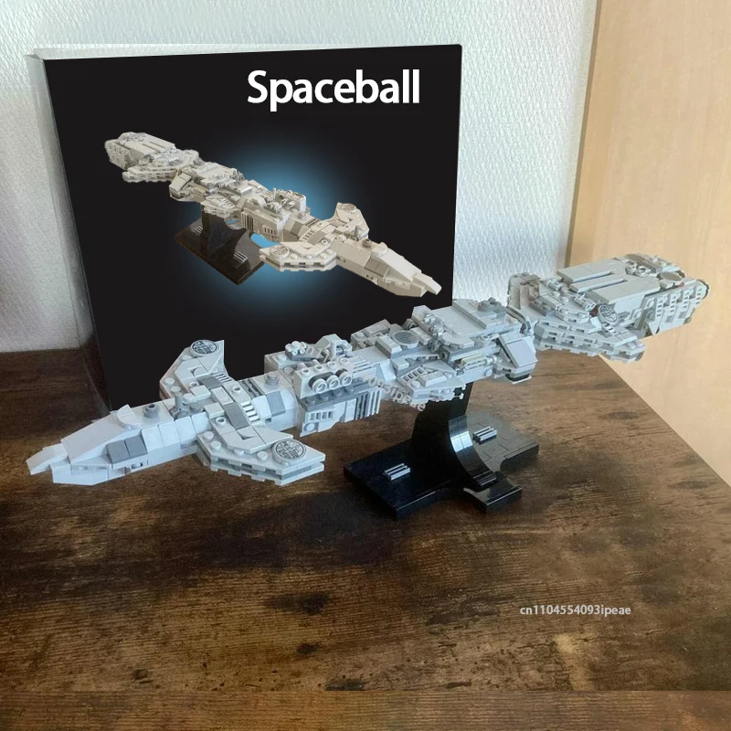 

MOC Spaceball Science Fiction Spacecraft Building Blocks Technology DIY Spaceship Assembly Aircraft Bricks Kids Toy Xmas Gift