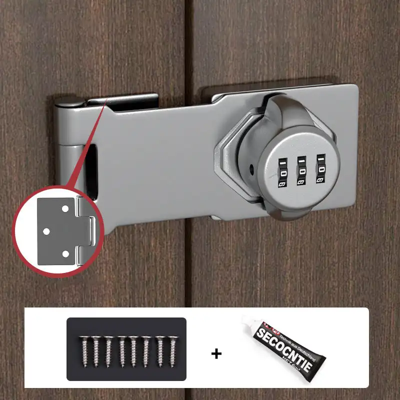 3 Digit Household Security Cabinet Password Locks Keyless Drawer Combination Coded Door Cabinet Home Hardware Zinc Alloy