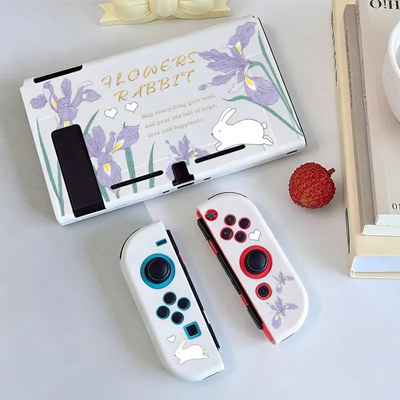 Split Protective Cover TPU Split Protective Case for Nintendo Switch NS Game Console Anti-Scratch Shell Protector