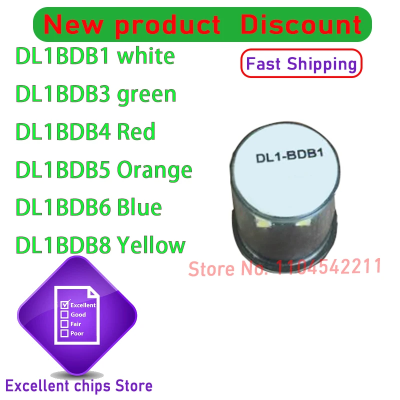 

1pcs/lot New Original DL1BDB1 white DL1BDB3 green DL1BDB4 Red DL1BDB5 orange DL1BDB6 Blue DL1BDB8 Yellow light In Stock
