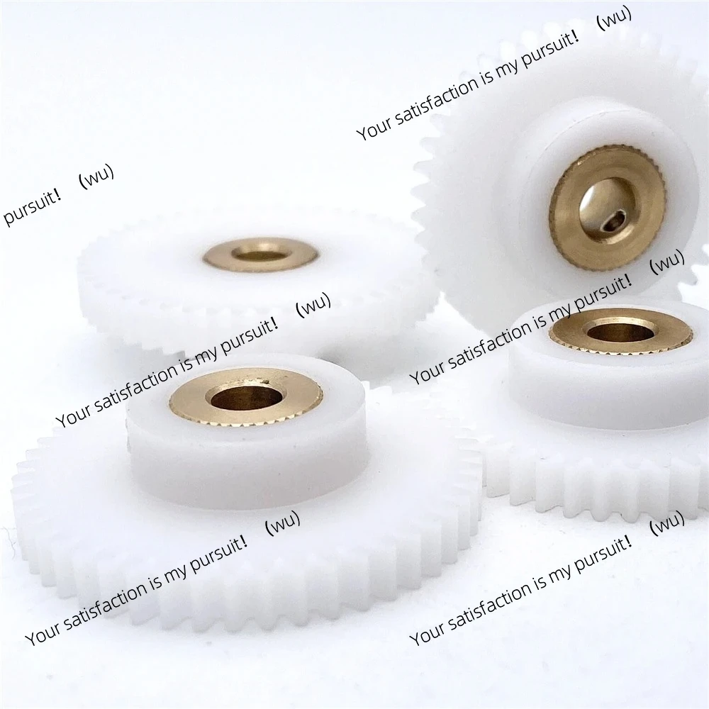 Suitable for 0.8M plastic nylon POM spur gear with copper sleeve 34/35/36/38/40/41/42/43/44/45/46/47/48 teeth 4/5/6/8/10MM hole