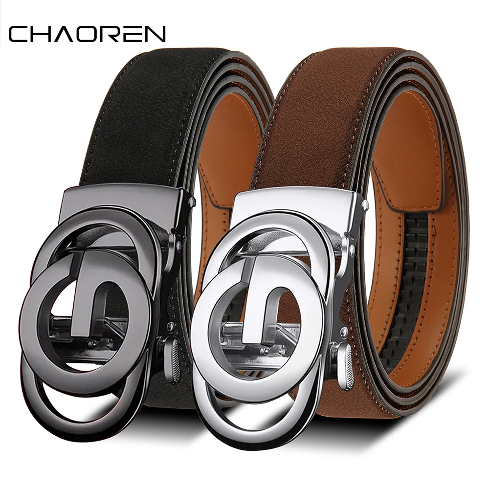 

Men Belts High Quality Leather LONG Large Pin Buckle Metal Automatic Buckle High Quality Casual for Jeans Women Strap
