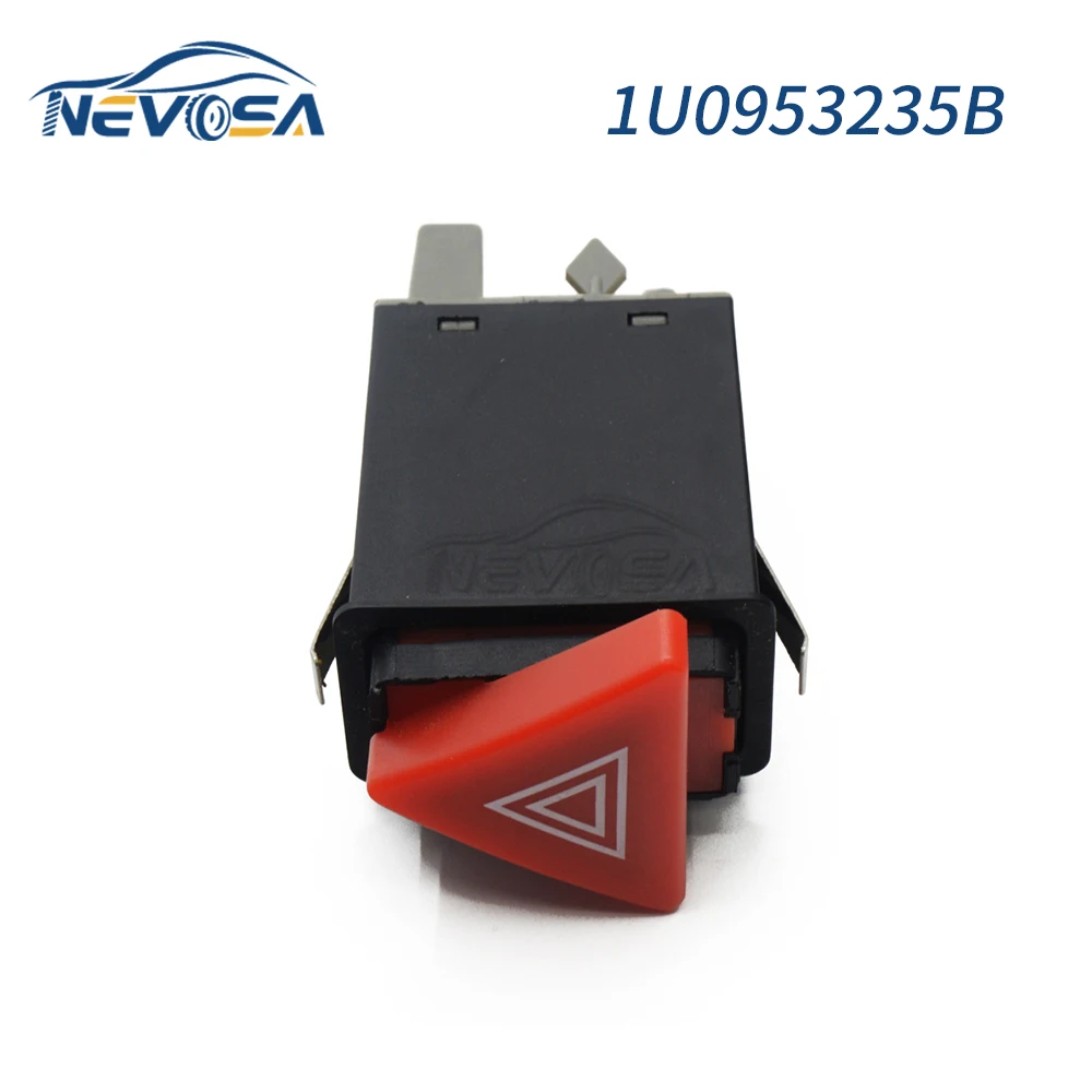 NEVOSA 1U0953235B  Hazard Light Switch Dash Button For Skoda Octavia 11/2000-12/2010