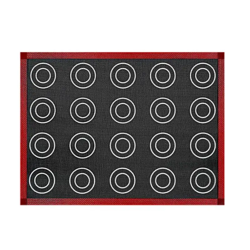 1PC Perforated Silicone Baking Mat, With Puff & Round Patterns, Reusable Non-stick Oven Liner, For Cookies Macaron Bread