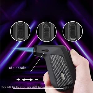 Large capacity Outdoor Windproof gas butane lighter 360 ° Ignition Turch Blue Flame Jet Cycle Use Bbq Cigar Listers Tool 10 Main Sales Lighting Barbecue - №9