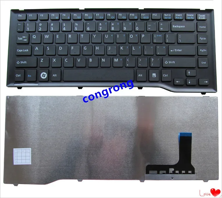 

Laptop English Keyboard for Fujitsu LH532 LH522 LH532A LH532B LH532C Us