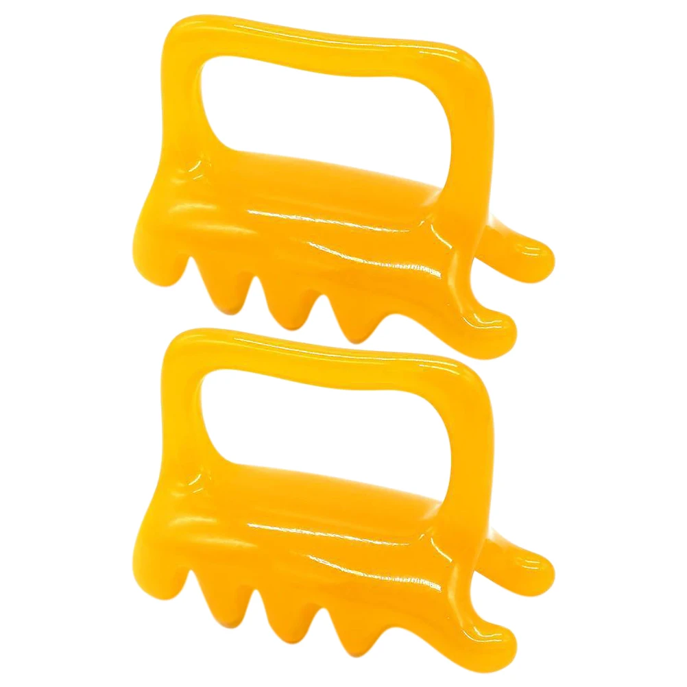 

2 Pcs Resin Beeswax Massage Tools for Neck Shoulder Back Muscles Handheld Massagers Body Massagers Handheld Fascia