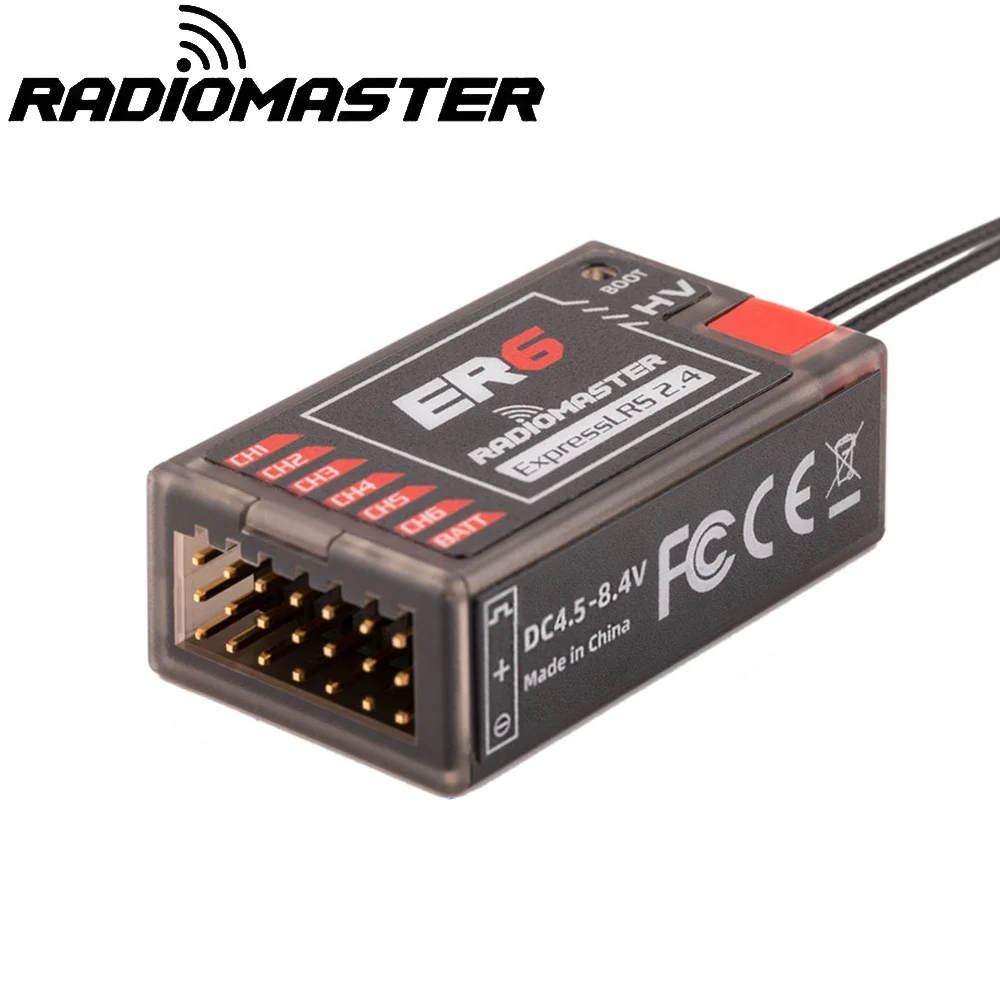 Radiomaster ER4 4CH/ ER6 ER6G ER6GV 6CH/ ER8 ER8G ER8GV 8CH 2.4GHZ Expresslrs Elrs PWM Receiver For RC Car/Boat/Aircraft Toy