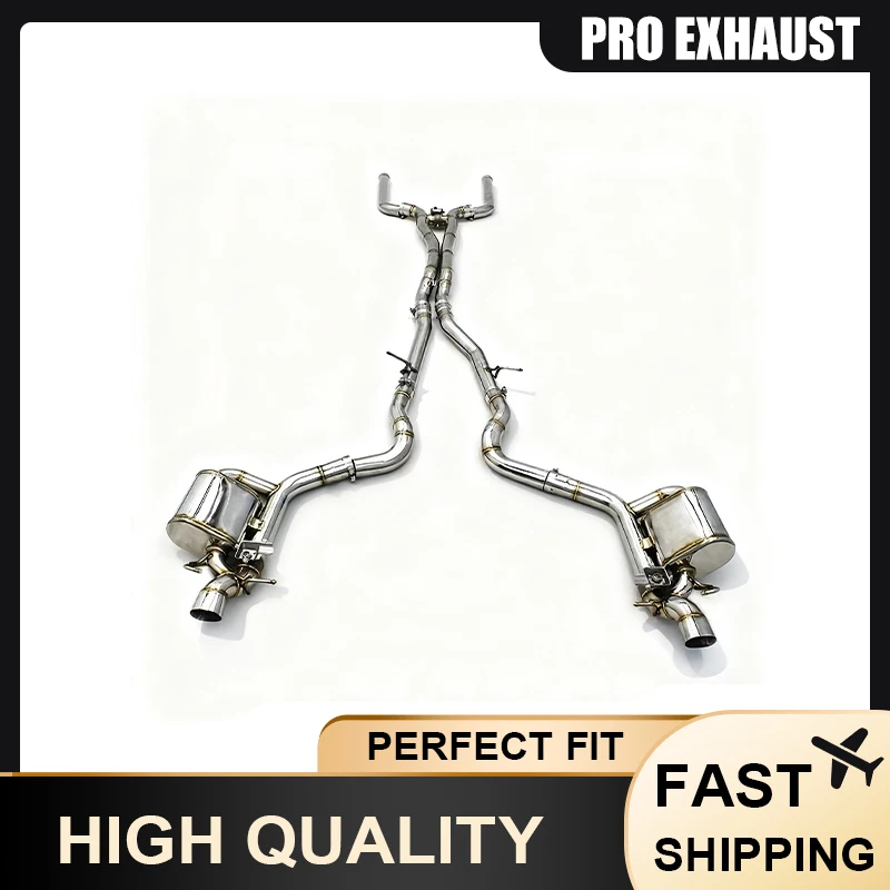 

Modified Mid-Rear Section Stainless Steel Valved Exhaust with Intelligent Valve Control Mirror Polished Mercedes-AMG GT63 X290