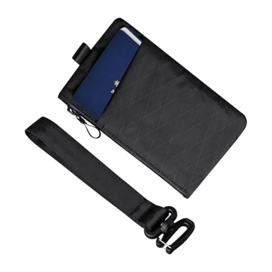 

ALPAKA Zip Clutch, Zipper Wallet and EDC Carrier - RFID Blocking Material Passport Wallet- 3 External Slots for EDC Gear
