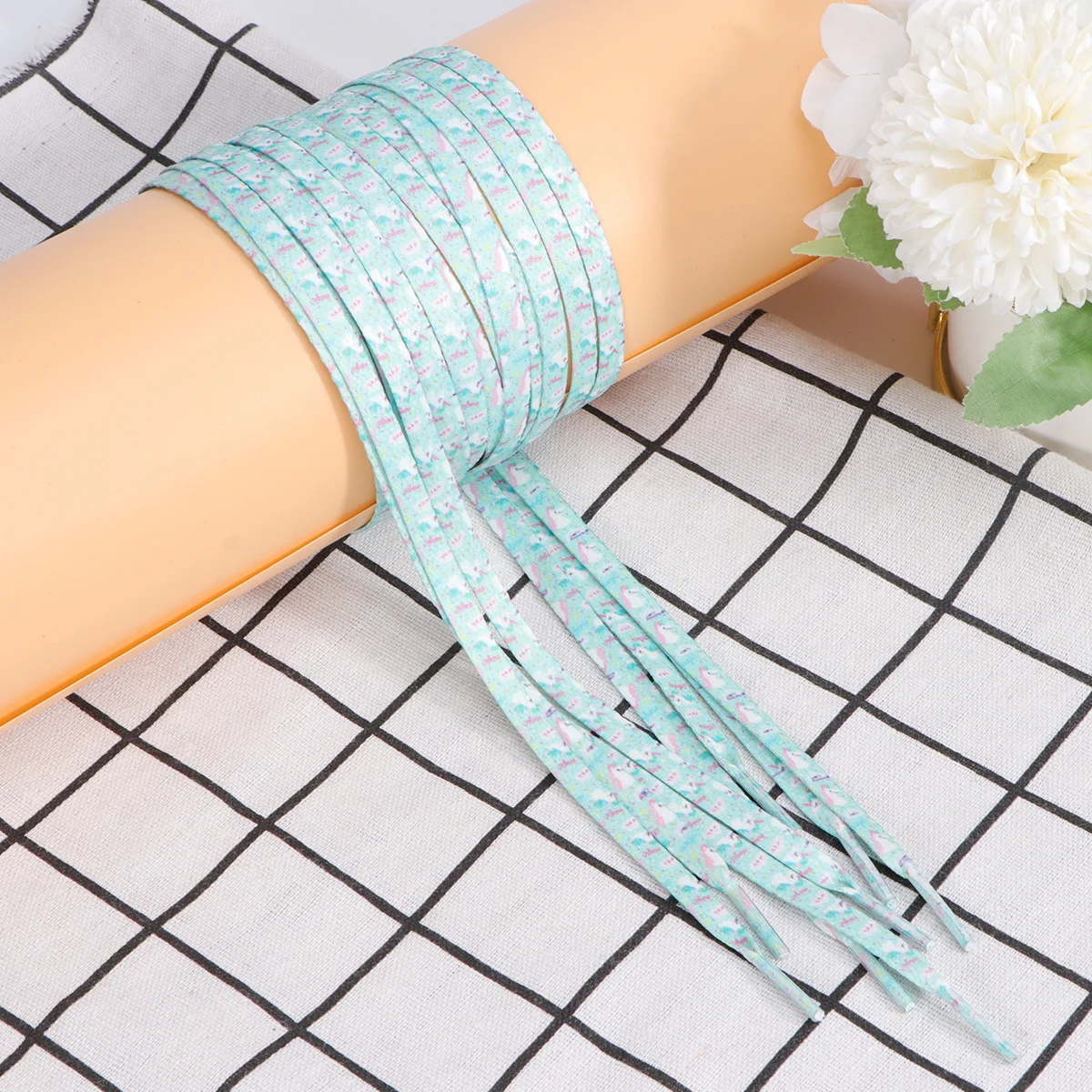 

2Pair Colorful Unicorn Flat Shoe Lace Lightweight Braided Laces for Sports Casual Shoes Men Women Colorful Shoe Laces