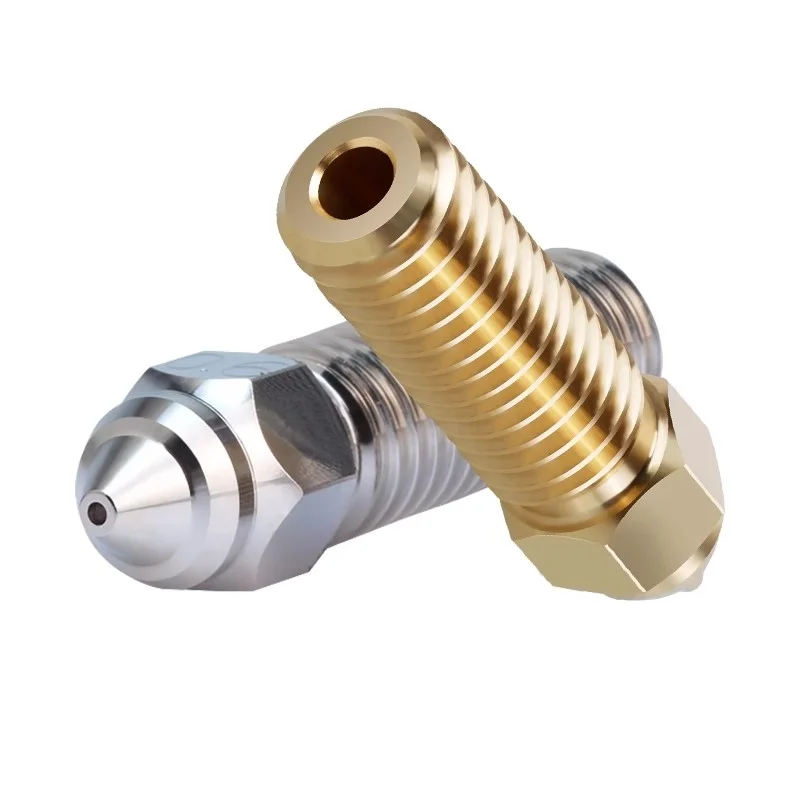 1pcs High Flow Brass Nozzle / Chrome Zirconium Copper Nozzle Updated for Anycubic Vyper Kobra Sovol SV06 Plus SV07