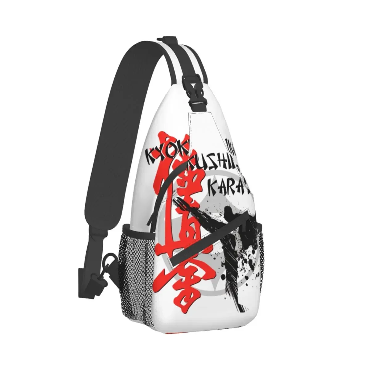 

Kyokushi Karate Crossbody Chest Bags Pockets Travel Pack Messenger Sports Teens Shoulder Bag Unisex