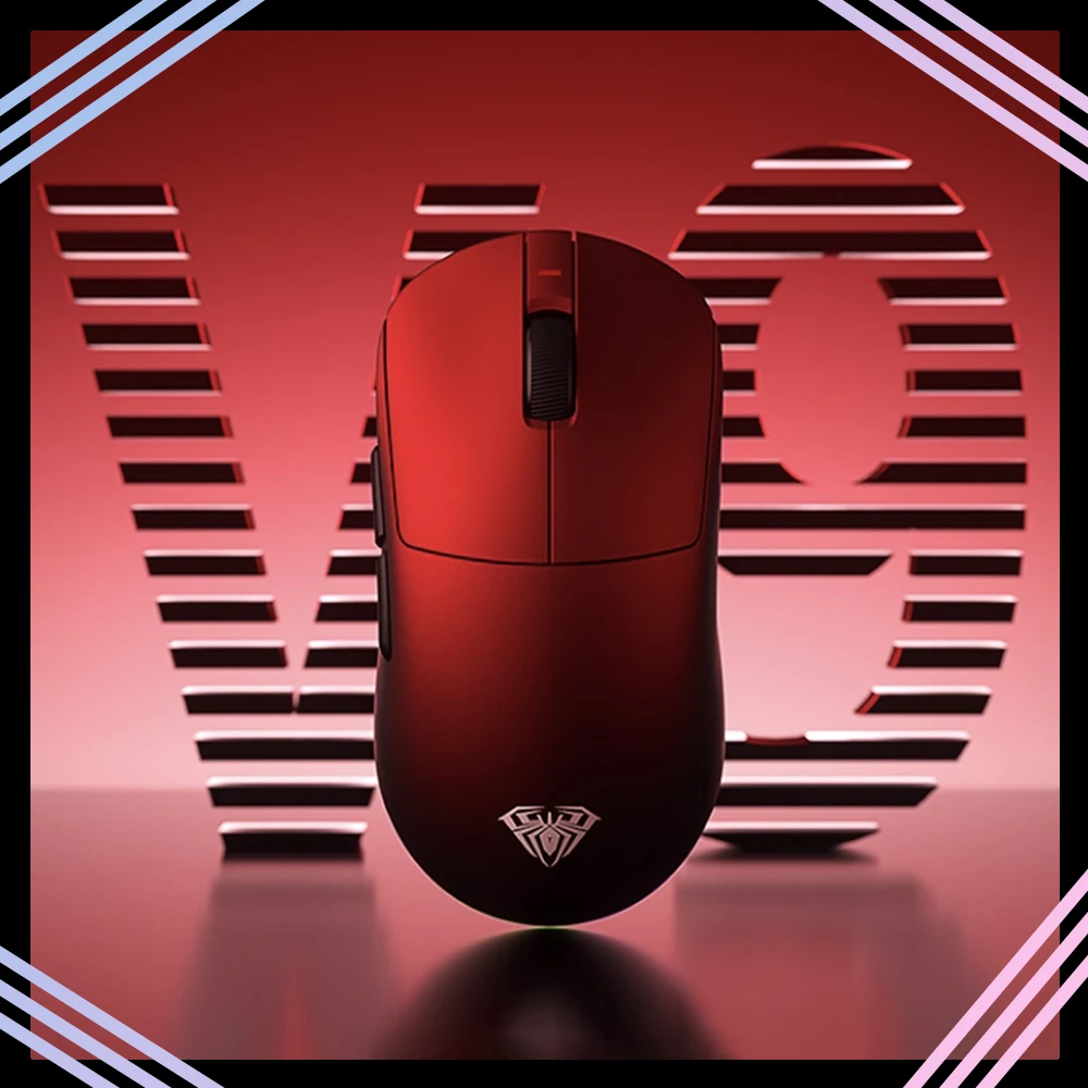 

Мышь AULA V9/V9 + Paw3950, трехрежимная беспроводная мышь Paw3395, 8000 Гц, игровая мышь для киберспорта, легкая мышь, аксессуары для ПК для FPS Gamer