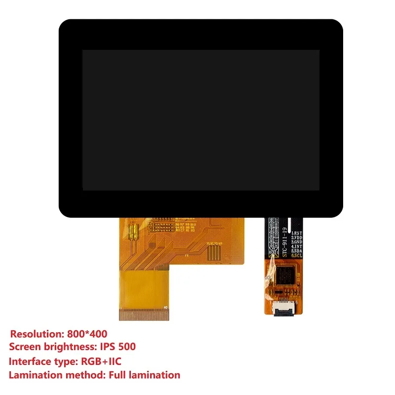 Imagem -02 - Capacitivo Touch Screen Mais Lcd tipo de Interface: Edp Lvds Iic Usb Rs232 Múltiplas Resoluções 4.3 10.1 13.3 15.6 Gt911