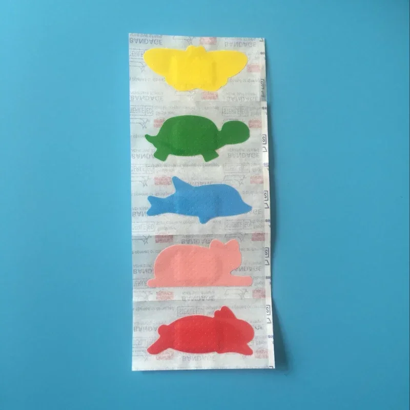 30Pcs Color Cartoon Animal Shaped Children Bandaid Waterproof Elastic Kid Small Wound Hemostatic Dressing Patch Bandage Plaster
