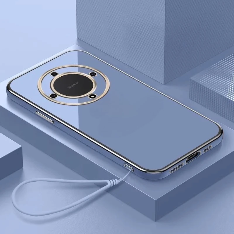 Für Magic 8 Lite Plating Kameraobjektivschutz Handyhüllen für Honor X9D X70 Weiche Silikon Stoßfeste Rückabdeckung mit Trageband – Detail 2