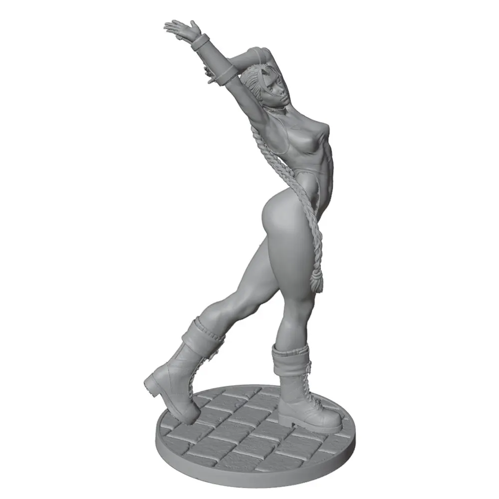 1/24 Anime Character Statue GK Miniature 3D Printed Gray Model Figurine DIY Doll Collection Unassembled And Unpainted