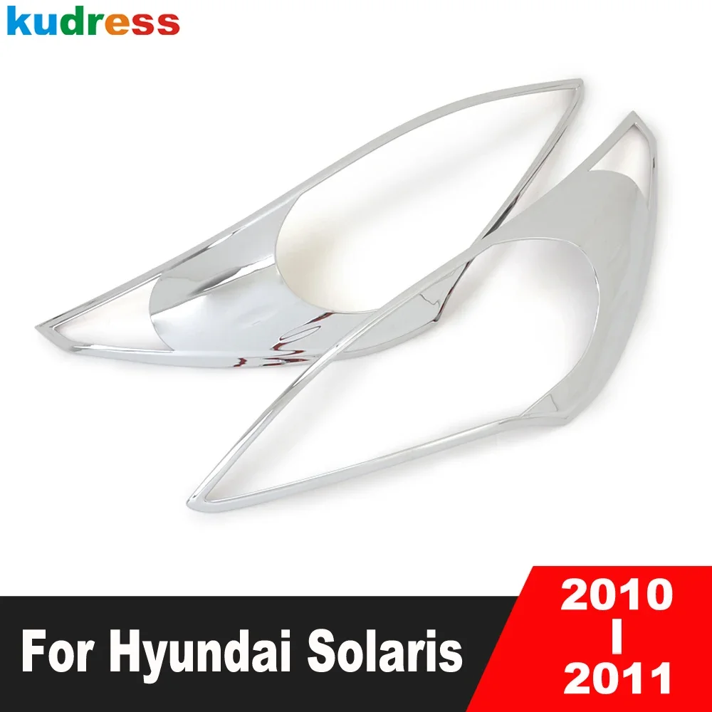 

Накладка на переднюю фару для Hyundai Solaris 2010 2011