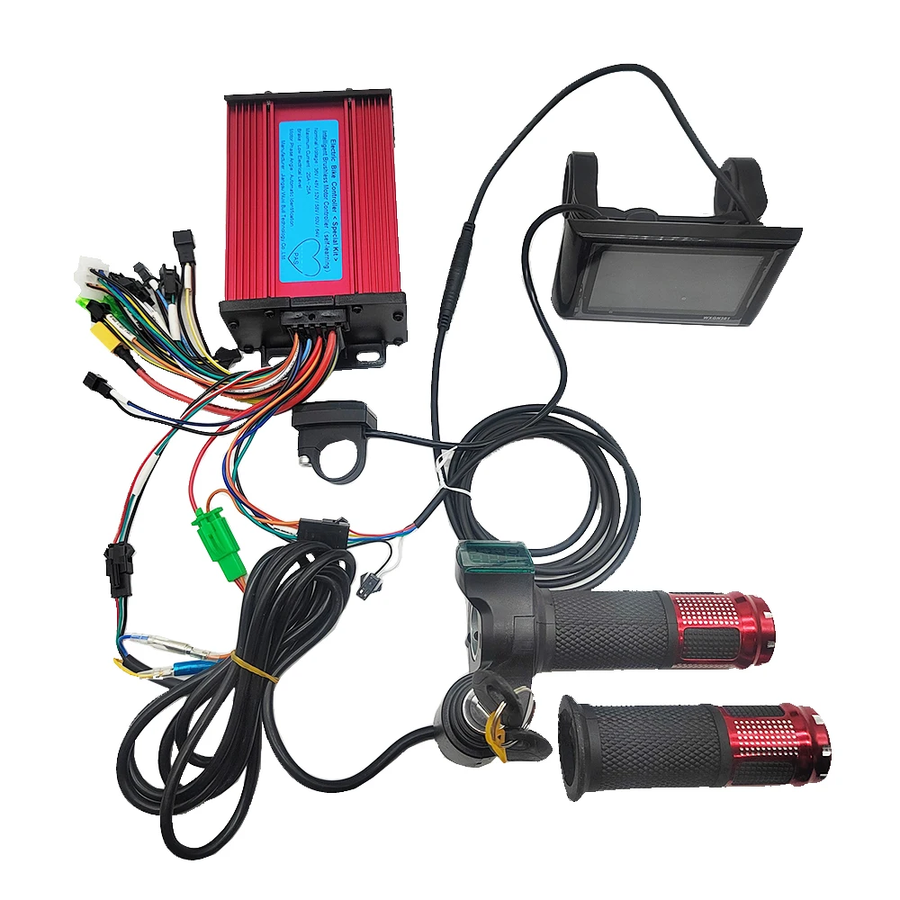 

36V 48V 60VkitB/kitA 600W MAX25A E-bike/Electric Scooter Brushless Controller With LCD Display & Throttle for Electric Bike C778