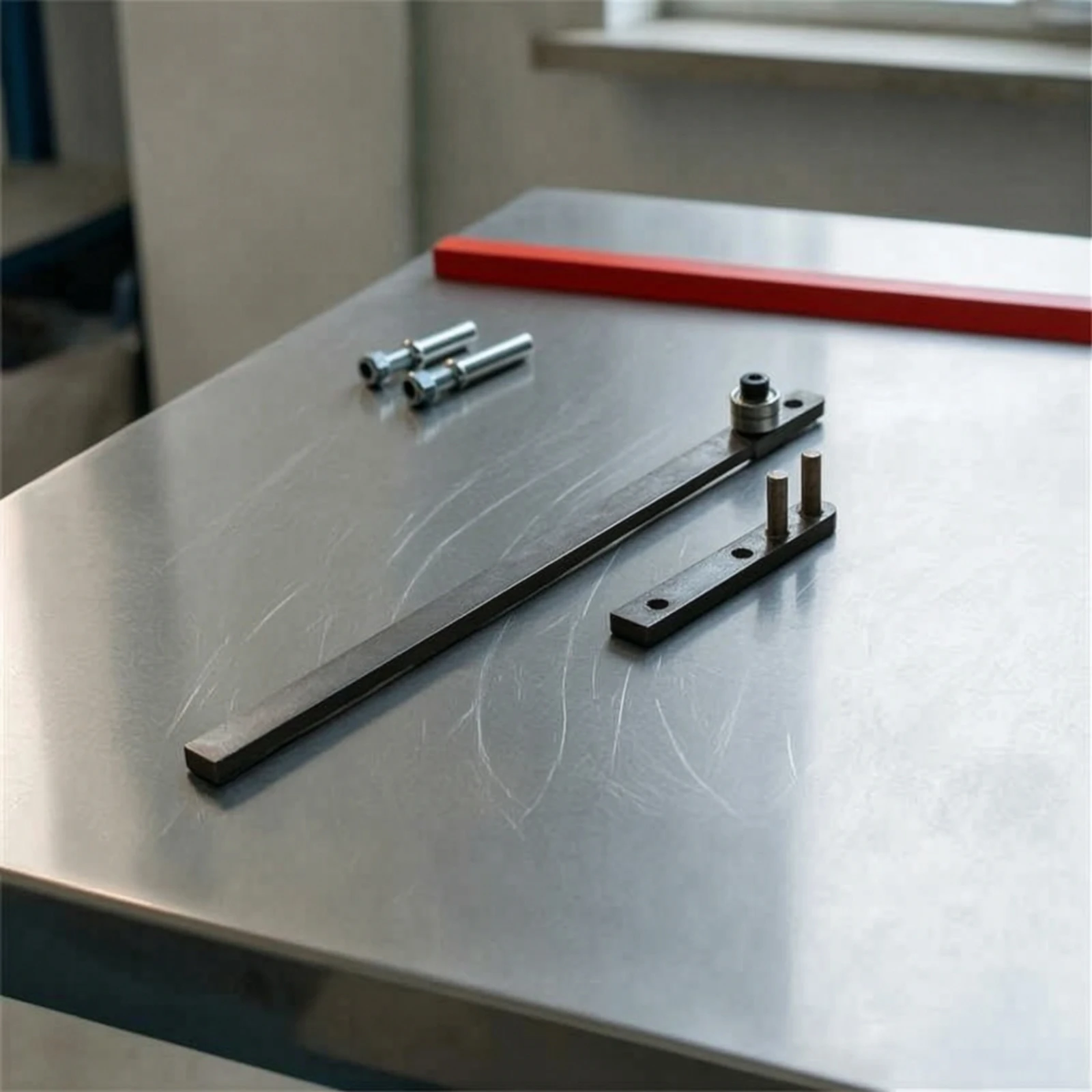 

Rebar Bender Bench-Mounted Rebar Bending Tool Manual Bender Portable Compact for Contractors, Construction Site, Workshop