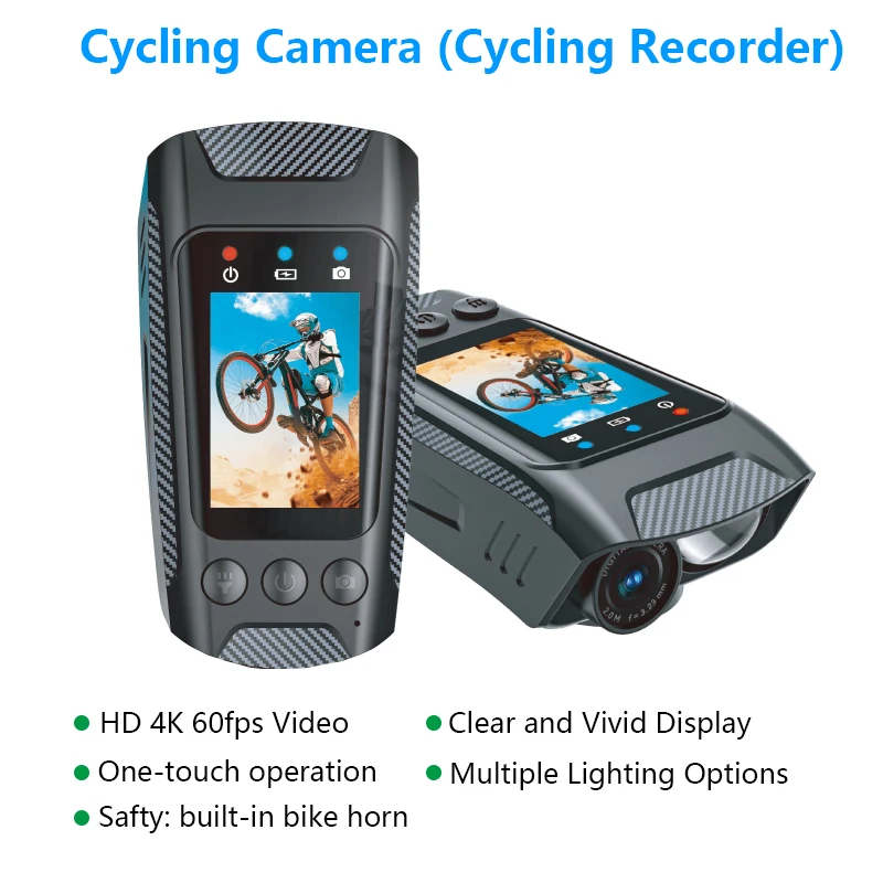 HD 4K 60FPS Action Camera for Motorcycle Bike Helmet Sports DV Video Recorder Car DVR Dash Cam Outdoor Bicycle Surveillance