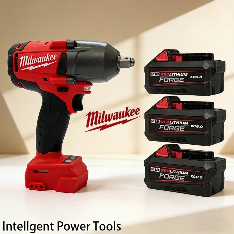 

8.0Ah M18 Charge Battery For Milwaukee 18V 48-11-1860 impact wrench Strong Power Heavy Duty Cordless Power Tools Battery