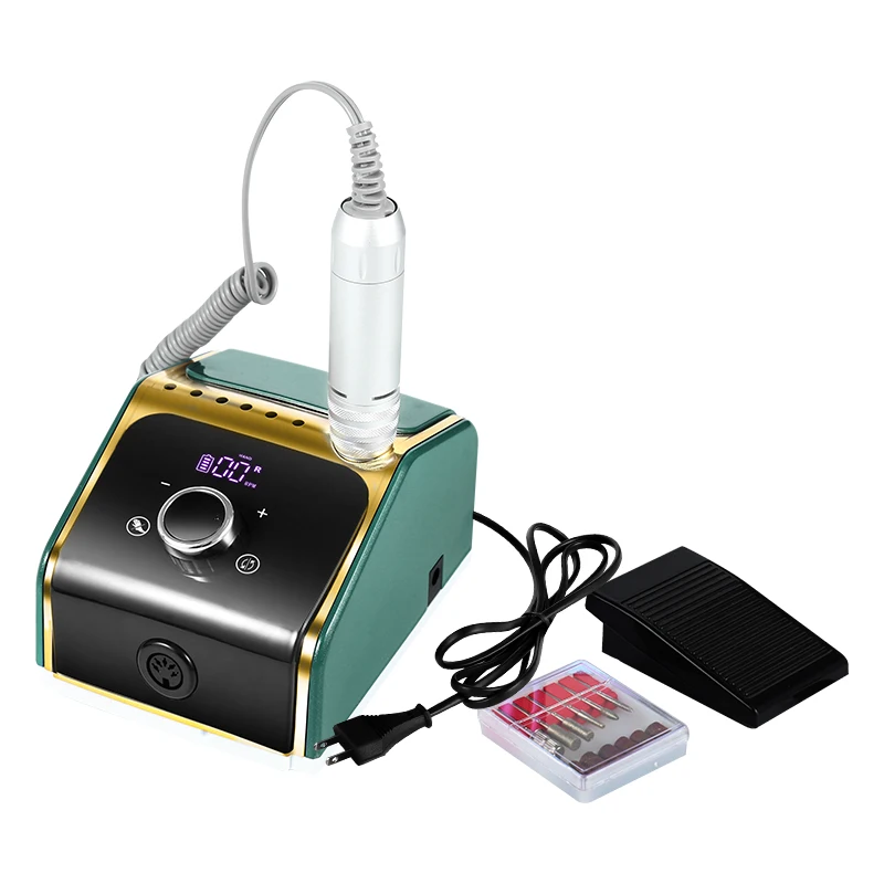 

35000RPM Electric Nail Drill Machine Polisher Tools Rechargeable Nail Art File Bits Manicure Kit Acrylic Nail Drill Pedicure Set