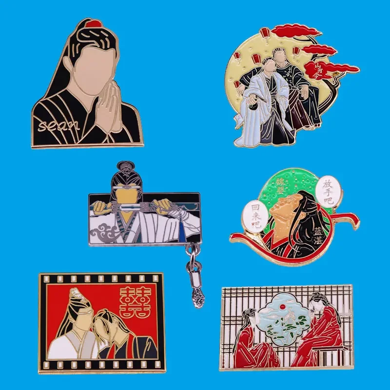 Chinese Drama TV Show Brooch Never Forget Poster Badge Cassical Aesthetics Decor