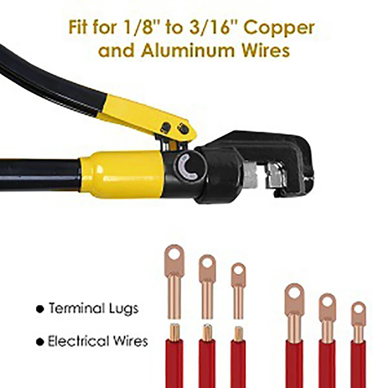 4-70mm² Hydraulic Crimping Pliers YQK-70 Pressure 6T Home Hydraulic Tools Hydraulic Pliers DIY Cable Terminal Crimping Pliers