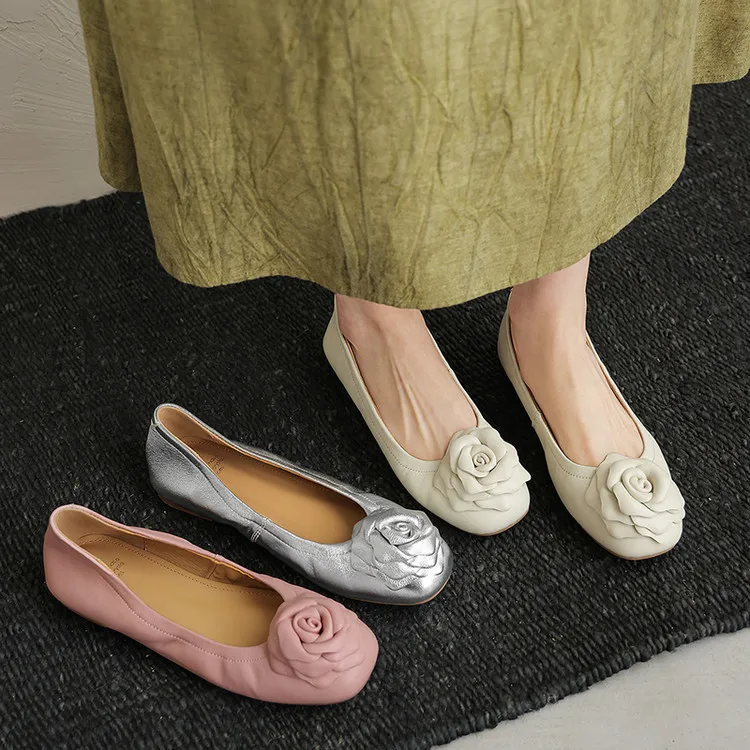 nuove-scarpe-da-ballerina-da-donna-modello-primaverile-in-pelle-con-punta-arrotondata-antiscivolo-resistenti-all'usura-leggere-con-suola-in-gomma