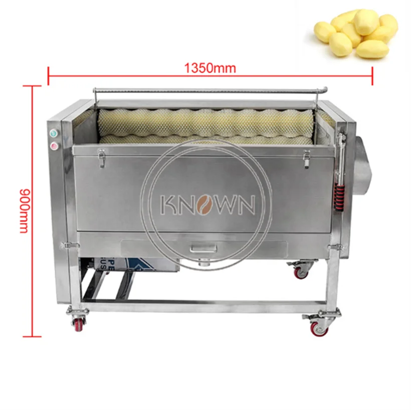 Commercial Potato Carrot Lotus Root Sweet Potato Automatic Cleaning And Peeling Machine Fruit And Vegetable Peeling Machine