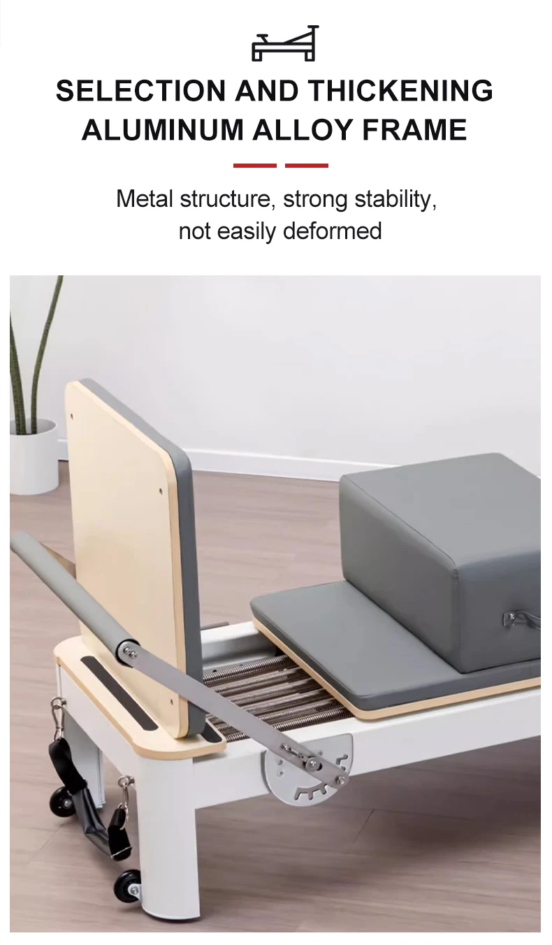 Home Use Aluminum Alloy Core Bed for Pilates  Ergonomic Design.Suitable for Fitness and Yoga